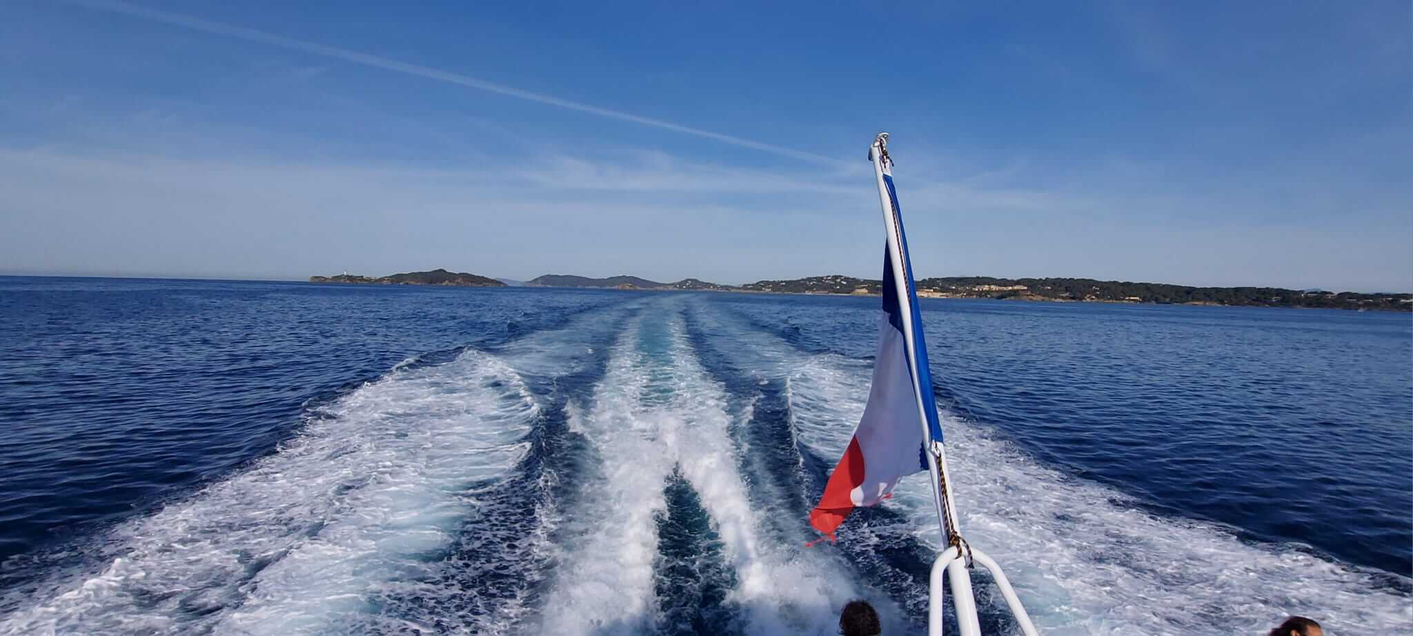 En bateau vers Porquerolles